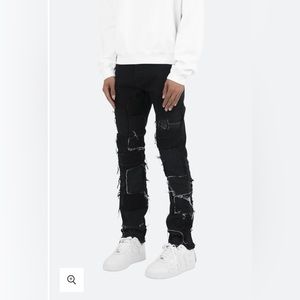 black mnml straight denim